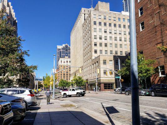 On S. Salisbury St. in Downtown Raleigh