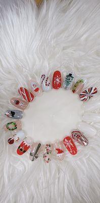 Christmas nails samples