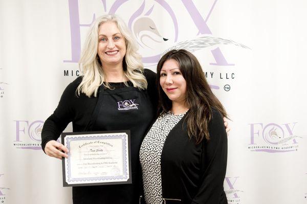 Congratulations to our newest Microblading student, Tina!