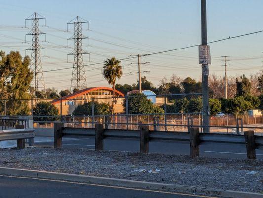 I can see the LBTC Walmart from the Carson entrance of the Nature Trail!