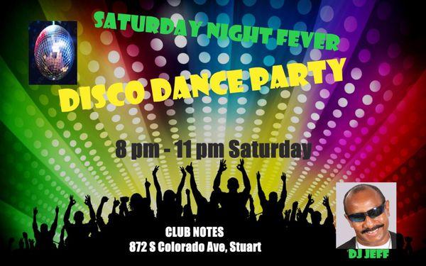 Disco Night Dance alternates with 80's, 90's, Latin Night both on Saturdays! 8p-11p