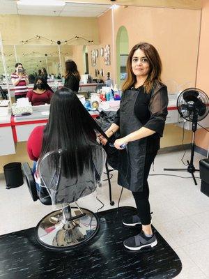 Brazilian Blowout With Haircut