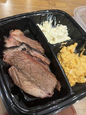 Brisket, Smoked Mac & Cheese, Potato Salad