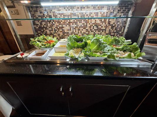 Salad bar station