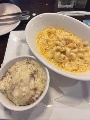 6 cheese Mac n cheese with mashed potatoes