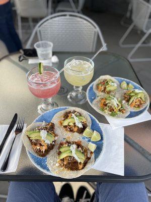 Beef tacos. Chix tacos. Margs.   SO GOOD!!