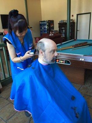 THANK YOU SNOW DAY DONORS - Haircuts for Barth Residents made possible by your generous support!!