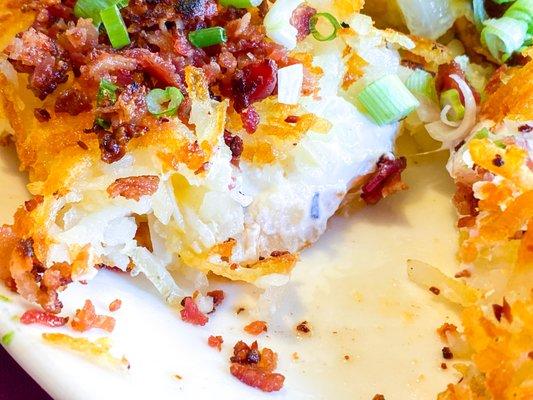 The loaded hash browns - oh yes!