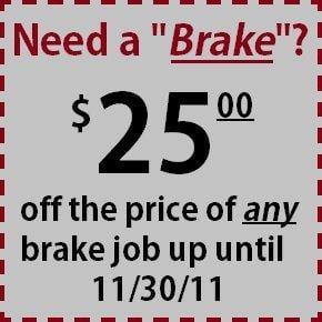 Brakes Repair Discount