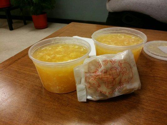 Egg Drop soup for two (pint size)