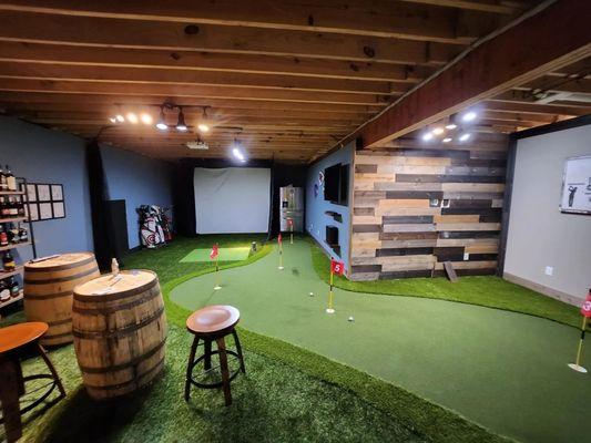 Indoor Basement Putting Green