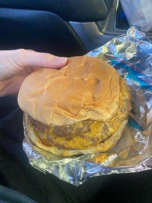 Double meat, double cheese #1 burger