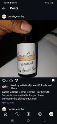 My Au' Natural Hair Growth Serum