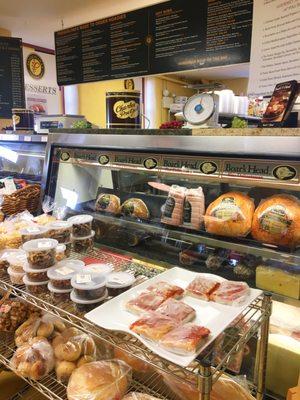 Deli counter with great sandwiches