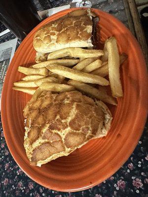 Pot roast au jus and fries