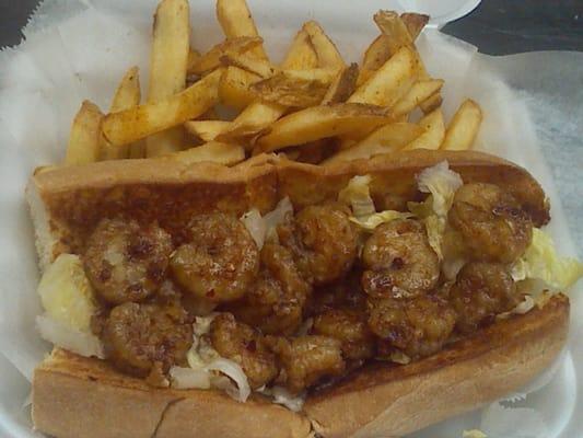 One of our favorite items is the TERYAKI SHRIMP PO' BOY