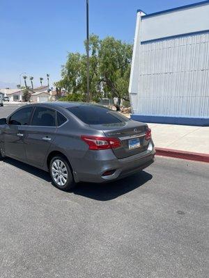 My Nissan Sentra with the ceramic window tint.