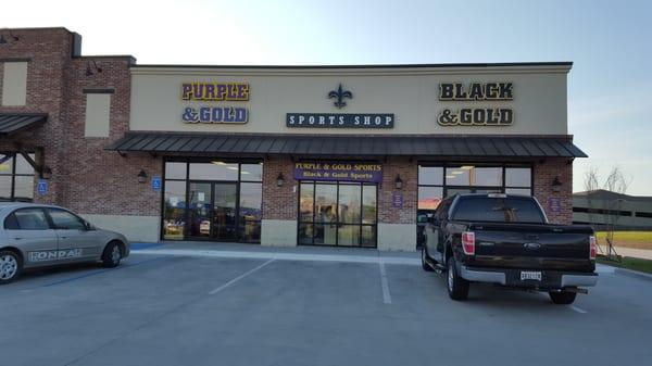 Purple and Gold Sports Shop