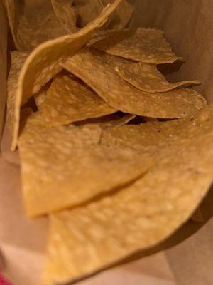 No salt, no lime no flavor tortilla chips