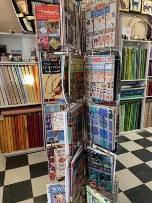 Nice display of quilt books