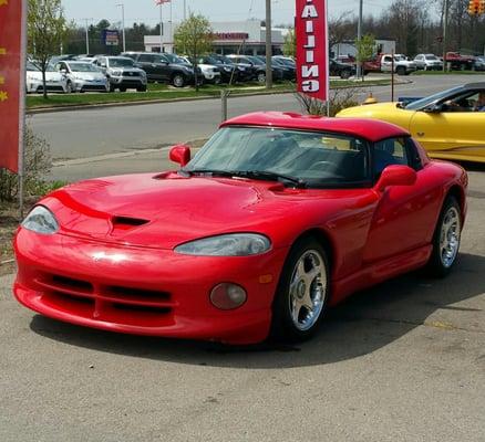 Freshly waxed Dodge Viper!