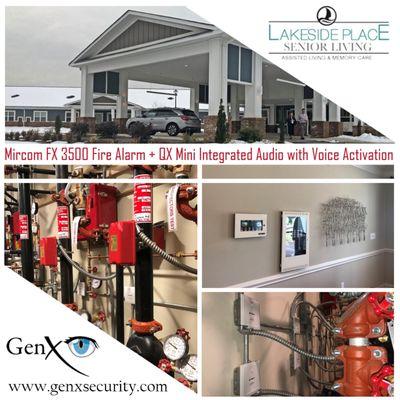 Lakeside Place Assisted and Senior Living receives a new fire alarm system by GenX Security Solutions!