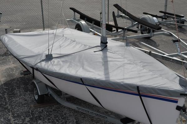 Boat cover and Custom Canvas manufactured on site