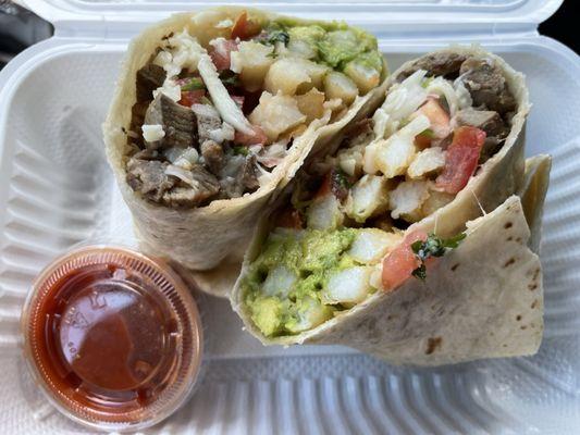 California Burrito - steak. Very good !!!!!