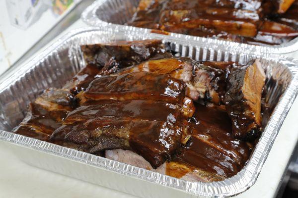 Delicious 13 hour in house smoked Ribs, Served every Saturday & Sunday! Try them with our chipotle BBQ sauce!