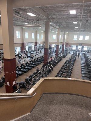 Large, open gym area