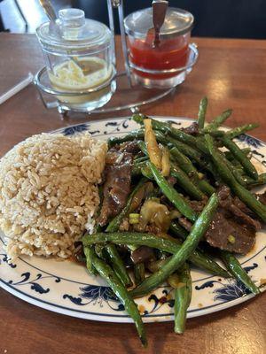 String Bean Beef lunch