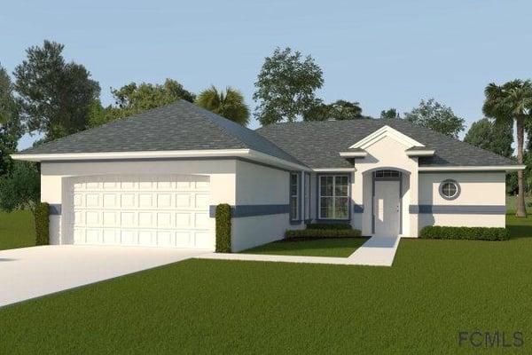 This custom home on a bulk headed salt-water canal lot to be built upon purchase. 3 BR, 2 BA, 1451 living sqr feet, concrete ...