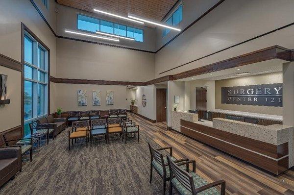 Welcome to the Surgery Center. This is our lobby where family and friends wait while their loved ones are having cataract surgery.