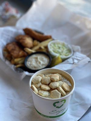 Clam chowder bowl