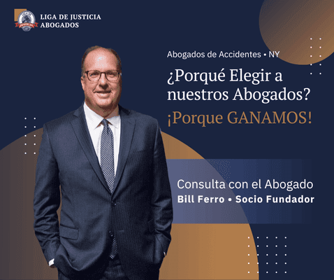 Consulta con el abogado Bill Ferro sobre tu accidente vial o de trabajo. Sabemos cómo defenderte. Si no ganas, no pagas.