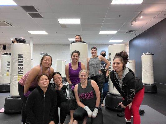 Pre-workout group selfies are the best! Community is such a big part of the experience at FitTheorem