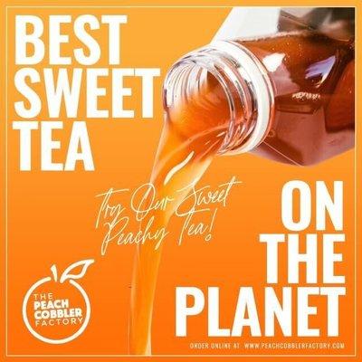 Our famous Peach Tea is amazing!