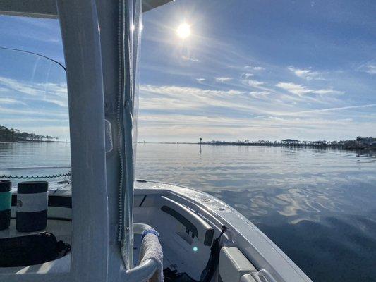 View of the waterway in Perdido Key Florida