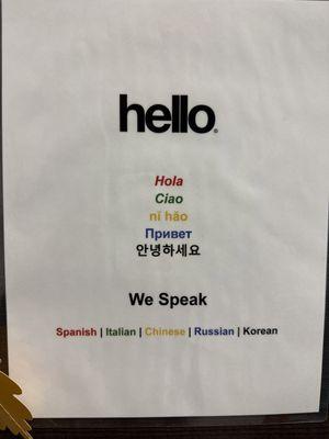 When I asked, they don't have a Chinese speaker anymore, but the rest are here on specific days. Ask the folk up front when you call!