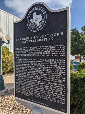 St. Patrick's Day Celebration marker