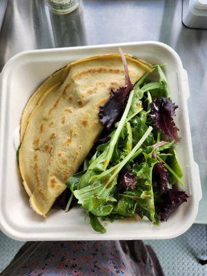 Organic Gluten-free Cassava Flour Crepe with Salad