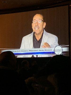 Los Angeles City Council President Herb Wesson. Los Angeles Country Federation of Labor - Dr Martin Luther King Jr. Breakfast 2020