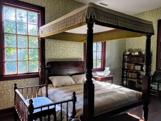 Bedroom in Mordecai House at Mordecai Historical Park