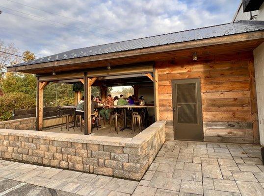 Another view of the open air patio area.