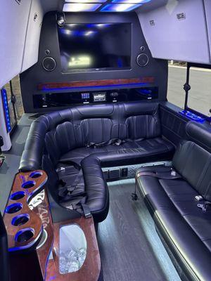 10 PAX PARTY BUS INTERIOR