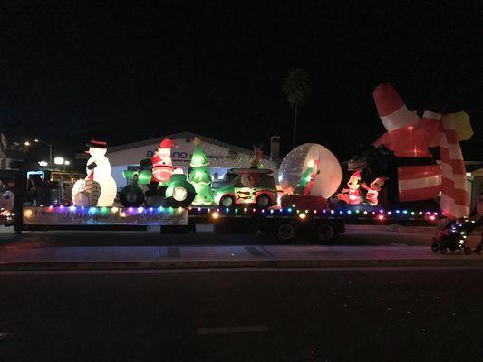 Our favorite parade of the year, Night of Lights! We love doing this parade for all the kids.