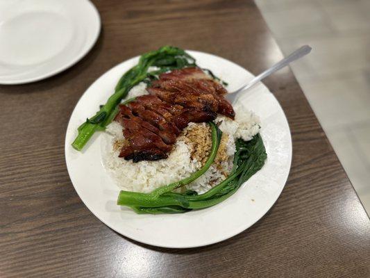 Char siu with white rice