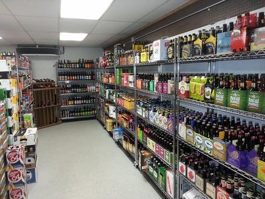 Part of Riley's vast Beer Cave featuring many hard to find IPA's and local microbrews