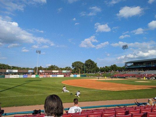 Can't beat fun at the old ballpark on a beautiful evening