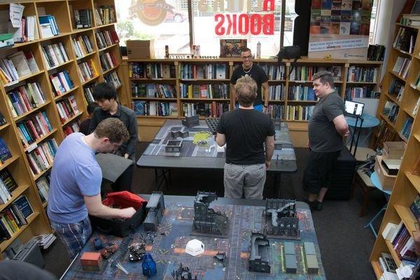 Join us for a Warhammer 40K Skirmish on most Saturdays 12-4